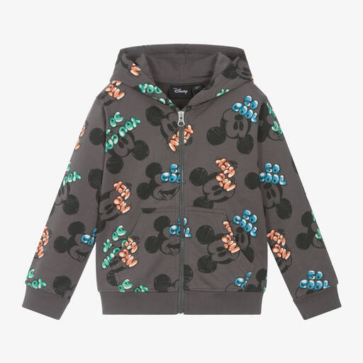 iDO Baby-Boys Grey Disney Cotton Zip-Up Top | Childrensalon