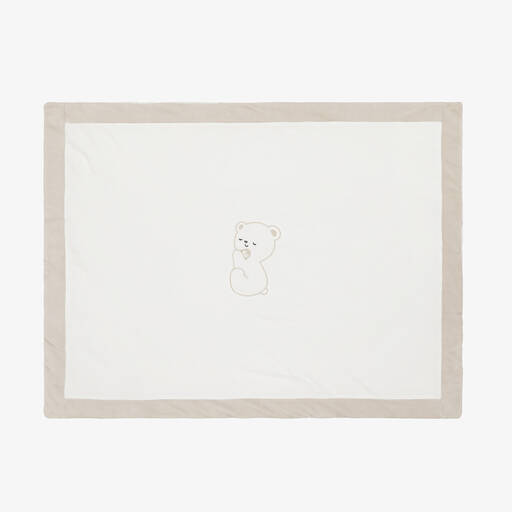 iDO Mini-White Velour Blanket (97cm) | Childrensalon