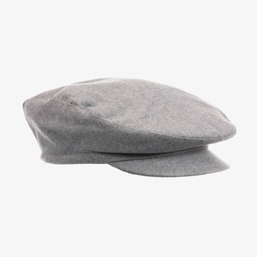 Il Gufo-Boys Grey Flat Cap | Childrensalon