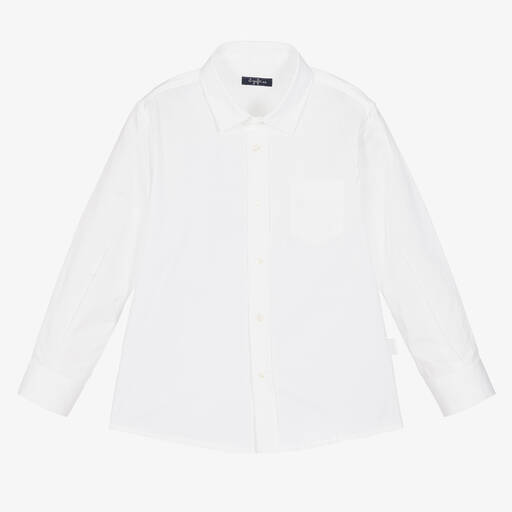 Il Gufo-Boys White Cotton Shirt | Childrensalon