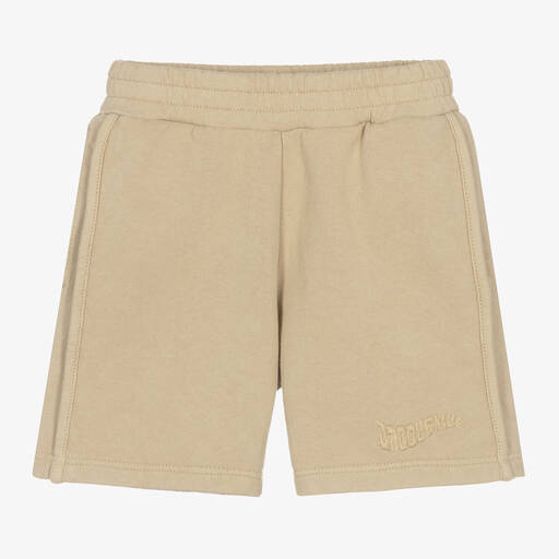 JACQUEMUS-Beige Cotton Jersey Shorts | Childrensalon