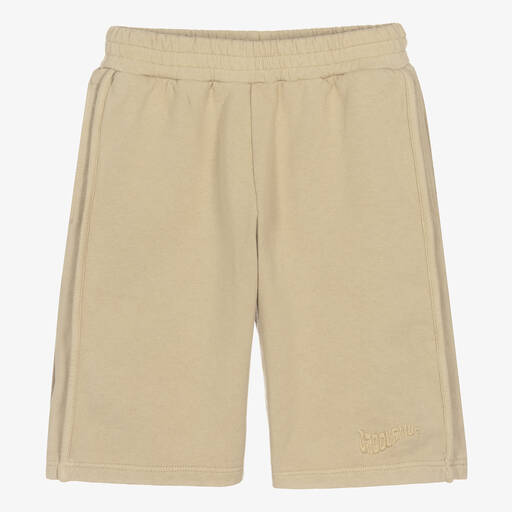 JACQUEMUS-Teen Beige Cotton Jersey Shorts | Childrensalon