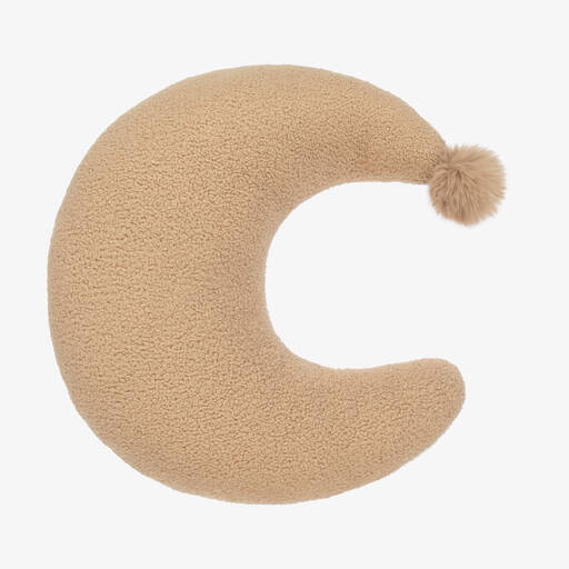 Jamiks-Beige Moon Bouclé Nursing Pillow (52cm) | Childrensalon