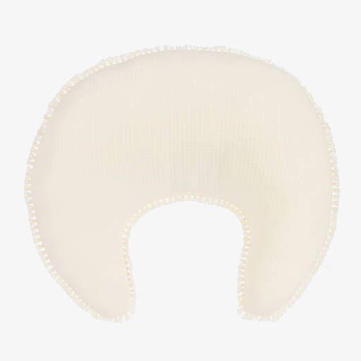 Jamiks-Beige Organic Cotton Nursing Pillow (52cm) | Childrensalon