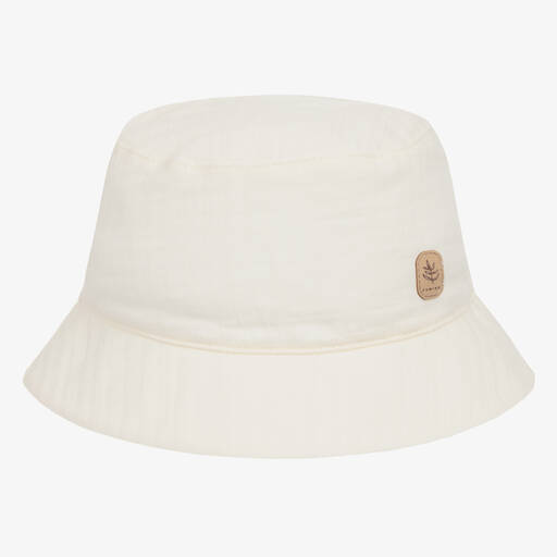 Jamiks-Ivory Organic Cotton Bucket Hat | Childrensalon