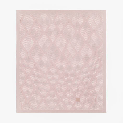 Jamiks-Pink Viscose Knit Baby Blanket (100cm) | Childrensalon