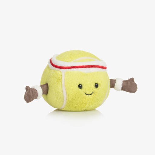Jellycat- لعبة طرية كرة تنس لون أصفر (9 سم) | Childrensalon