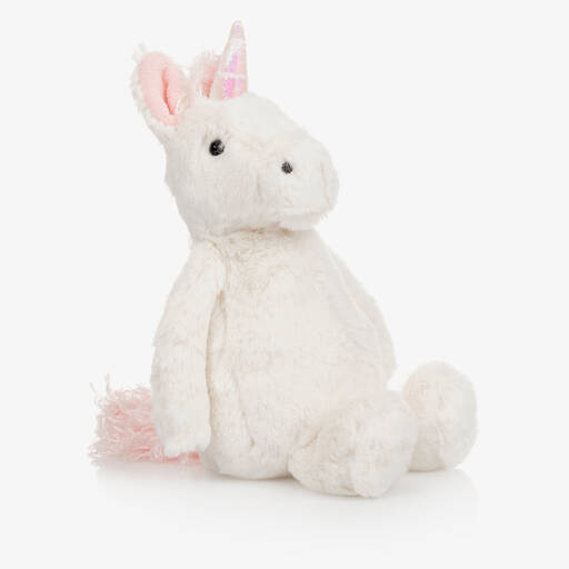 Jellycat-Ivory Bashful Unicorn Soft Toy (23cm) | Childrensalon