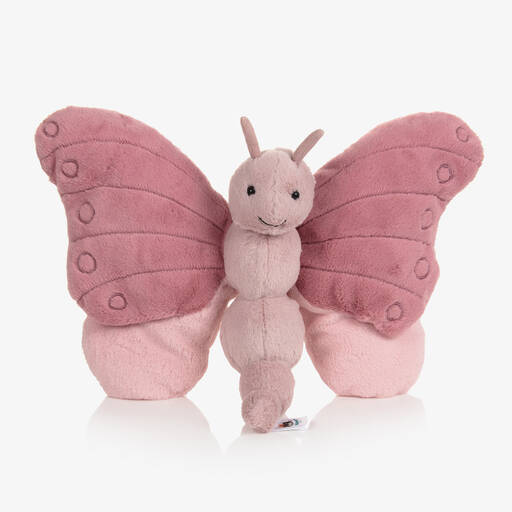 Jellycat-Pink Velour Butterfly Toy (32cm) | Childrensalon