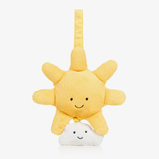 Jellycat-Yellow Sun Musical Toy (22cm) | Childrensalon