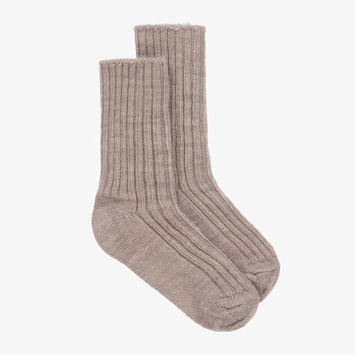 Joha-Бежевые термо-носки из шерсти | Childrensalon