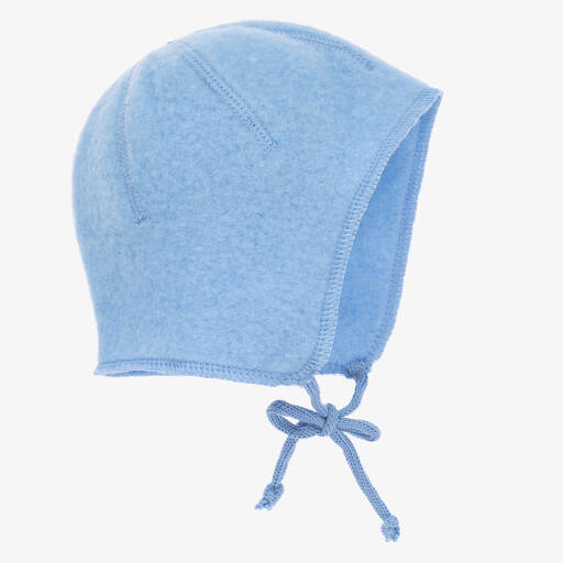 Joha-قبعة بونيه صوف مارينو لون أزرق للأطفال | Childrensalon