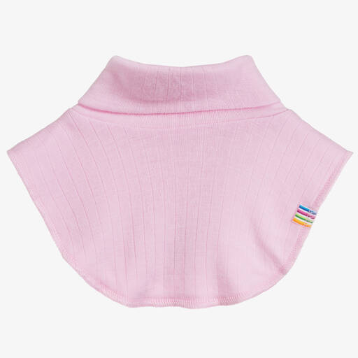 Joha-Pink Thermal Wool Neck Warmer | Childrensalon