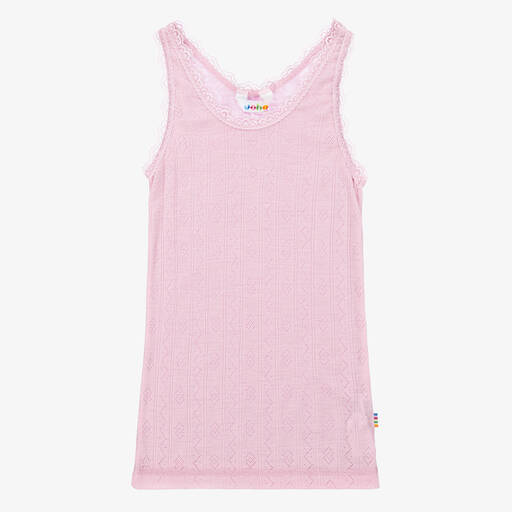Joha-Pink Wool & Silk Thermal Vest | Childrensalon