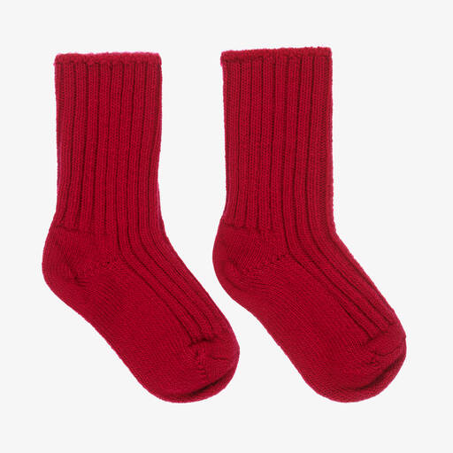 Joha-Red Thermal Wool Socks | Childrensalon