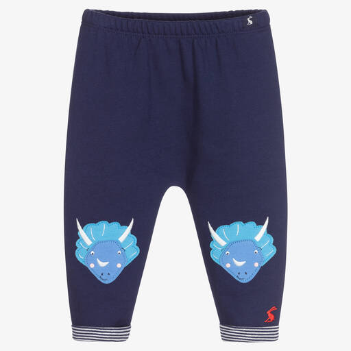 Joules-Baby Girls Blue Dino Trousers | Childrensalon