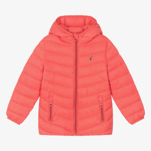 Joules-Girls Red Packable Puffer Coat | Childrensalon