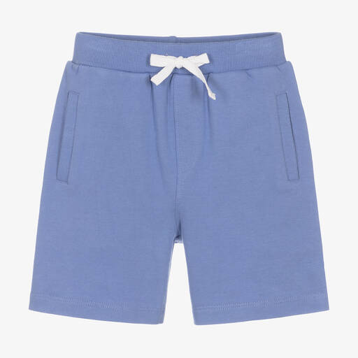 Joyday-Boys Blue Cotton Shorts | Childrensalon