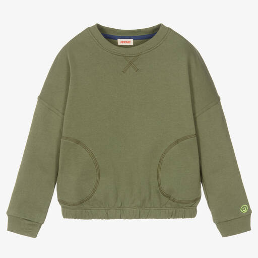 Joyday-Grünes Baumwoll-Sweatshirt | Childrensalon