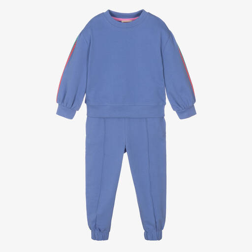 Joyday-Survêtement bleu en coton fille | Childrensalon