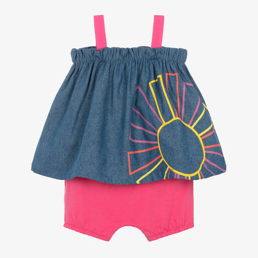 Joyday-Girls Cotton Sunshine Shorts Set | Childrensalon