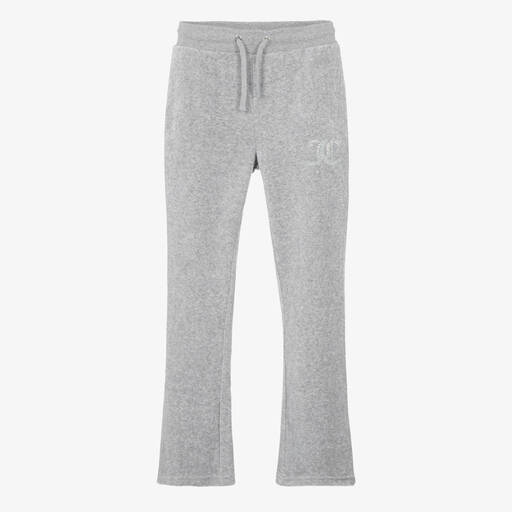 Juicy Couture-Teen Girls Grey Flared Velour Joggers | Childrensalon