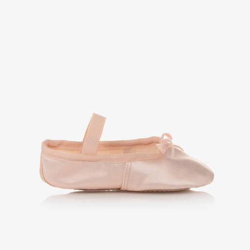 Katz-Girls Pink Satin Ballet Shoes | Childrensalon