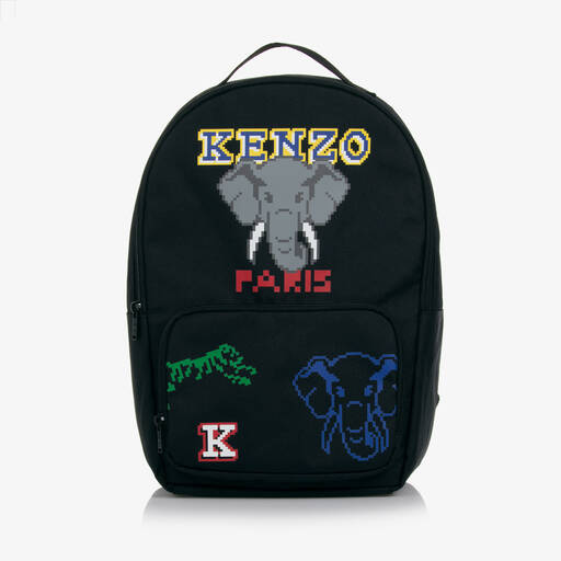 KENZO KIDS-Black Backpack (38cm) | Childrensalon