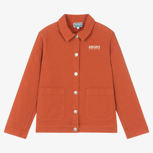 KENZO KIDS-Teen Red Kotora Tiger Cotton Jacket | Childrensalon