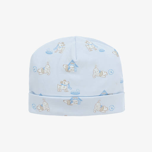 Kissy Kissy-Baby Boys Blue Pups In Action Layette Hat | Childrensalon