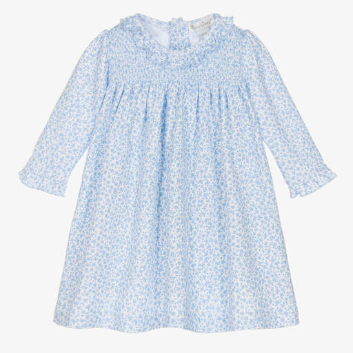 Kissy Kissy-Baby Girls Blue Petite Blooms Dress | Childrensalon