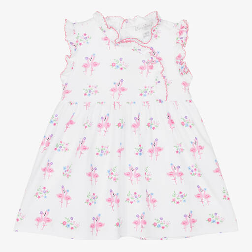Kissy Kissy-Baby Girls Cotton Flamingo Flower Fiesta Dress | Childrensalon