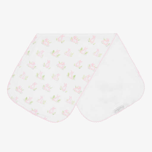 Kissy Kissy-Baby Girls Cottontail Hollows Burp Cloth (49cm) | Childrensalon