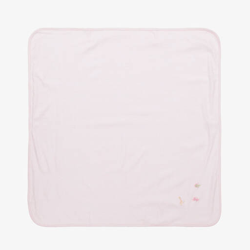 Kissy Kissy-Baby Girls Pink Jungle Mates Blanket (73cm) | Childrensalon