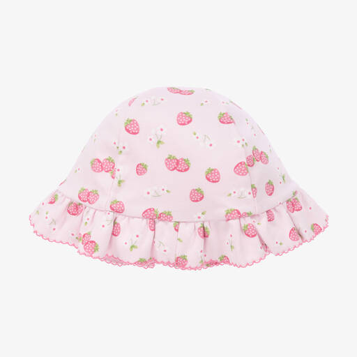 Kissy Kissy-قبعة قطن بيما لون زهري للمولودات | Childrensalon