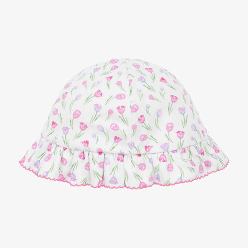 Kissy Kissy-Baby Girls White Cotton Tulip Festival Hat | Childrensalon