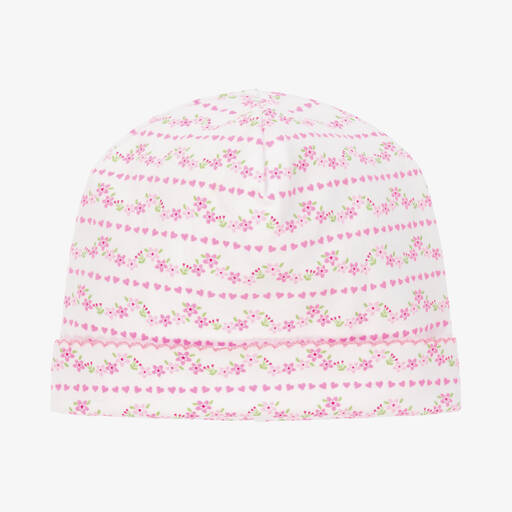 Kissy Kissy-Baby Girls White & Pink Ballet Blossoms Hat | Childrensalon