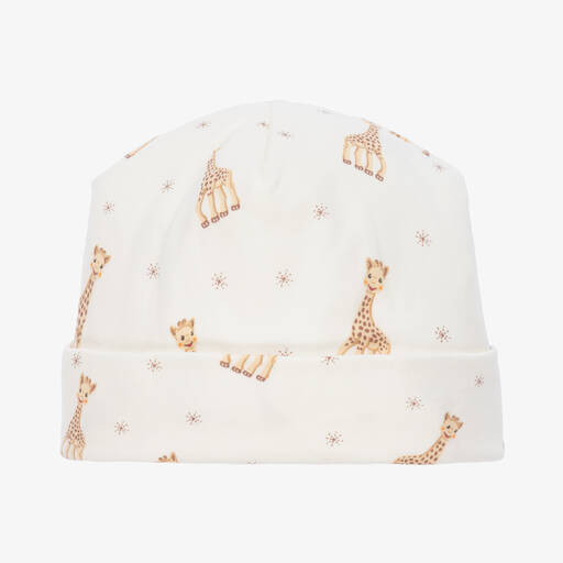 Kissy Kissy-Beige Pima Cotton Baby Hat | Childrensalon