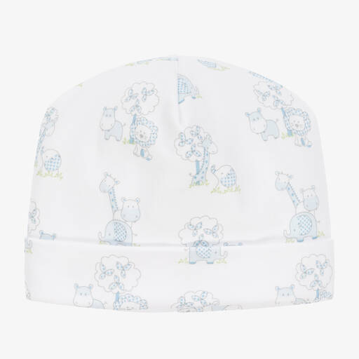 Kissy Kissy-قبعة قطن بيما لون أبيض للمواليد | Childrensalon