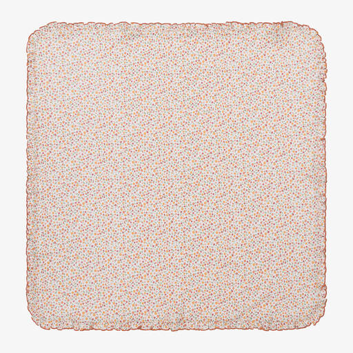 Kissy Kissy-Girls Pima Cotton Autumn Blossoms Blanket (73cm) | Childrensalon