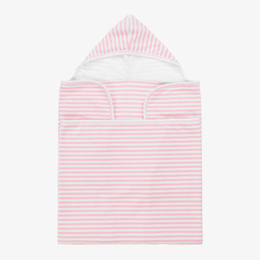 Kissy Kissy-Girls Pink Cabana Terry Stripes Towel (80cm) | Childrensalon