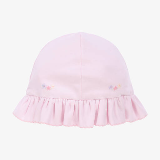Kissy Kissy-Girls Pink Cotton Butterfly Flutters Hat | Childrensalon