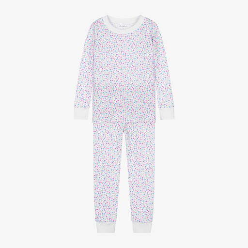 Kissy Kissy-Girls Pink Floral Pima Cotton Pyjamas | Childrensalon
