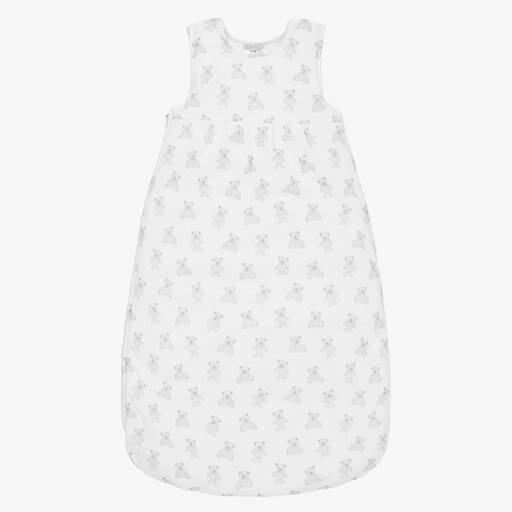 Kissy Kissy-White Beary Plaid Baby Sleeping Bag (68cm) | Childrensalon
