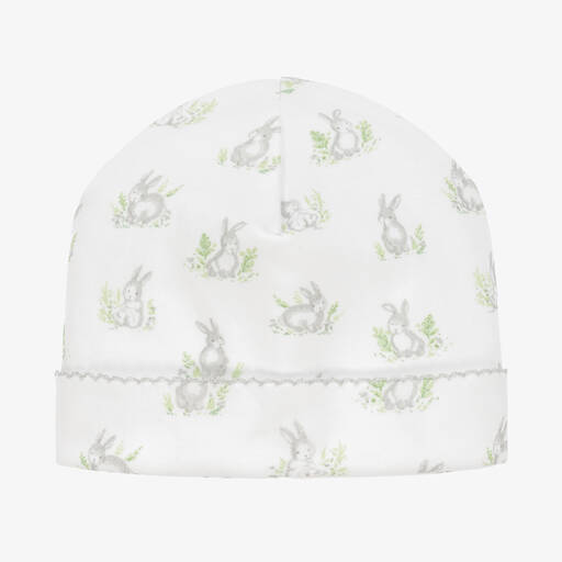 Kissy Kissy-White Cottontail Hollows Pima Cotton Hat | Childrensalon
