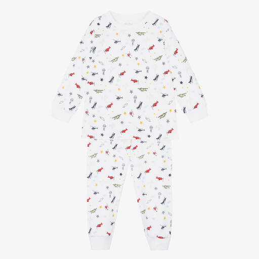 Kissy Kissy-Pyjama blanc en coton Pima | Childrensalon