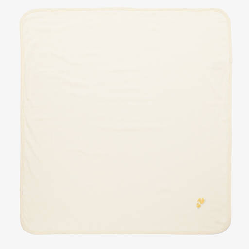Kissy Kissy-Yellow Striped Cotton Duckling Blanket (73cm) | Childrensalon