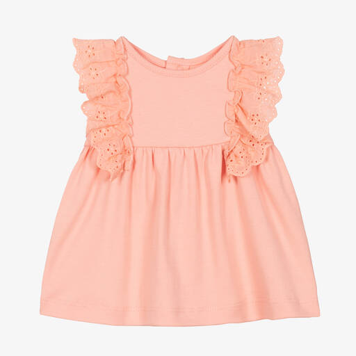 Kissy Love-Baby Girls Pink Cotton Seahorse Party Dress | Childrensalon
