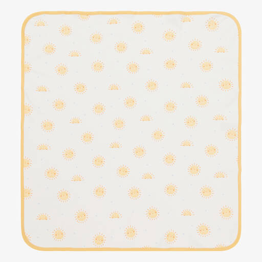Kissy Love-Ivory & Yellow Sunny Day Blanket (73cm) | Childrensalon