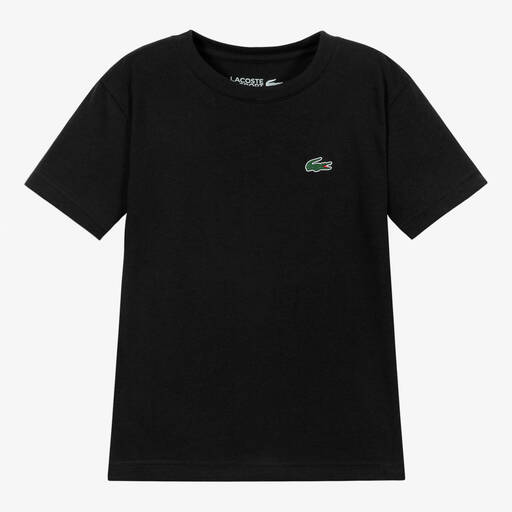 Lacoste-Black Ultra Dry T-Shirt | Childrensalon